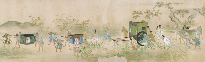 住吉如慶《きりぎりす絵巻》(下巻・部分) 江戸前期 細見美術館蔵 広がる屛風、語る絵巻 京都 細見美術館